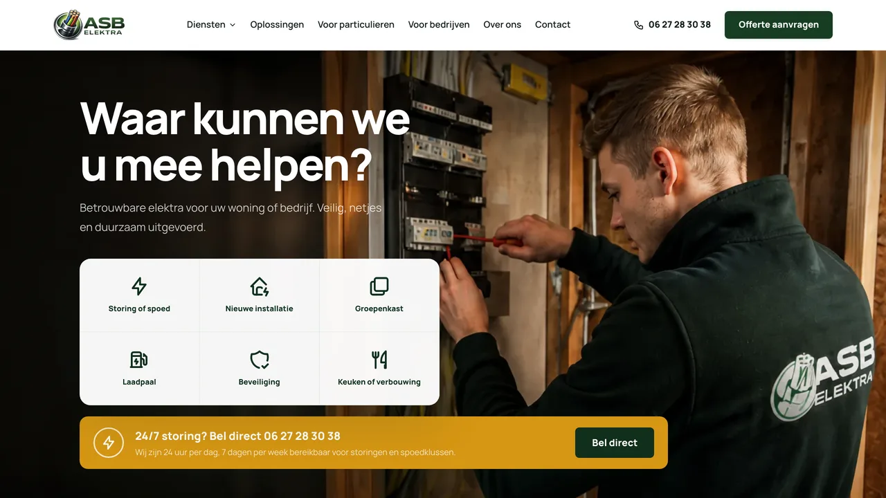 ASB Elektra website